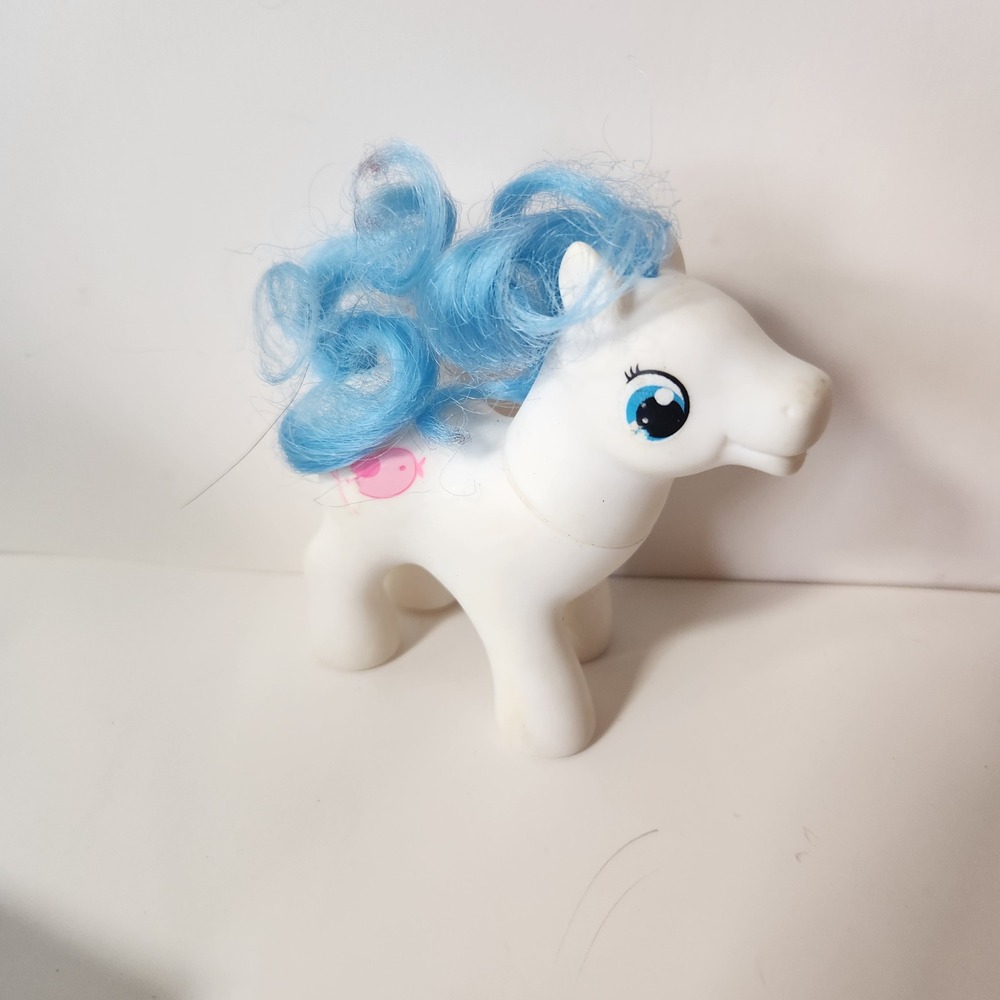 My Little Pony G3 Baby Pony White Blue Hair Pink Bird Cutie Mark 2011 Hasbro